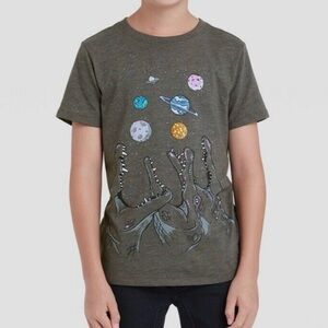 Cat & Jack Brown Dinosaur Planet T-Shirt